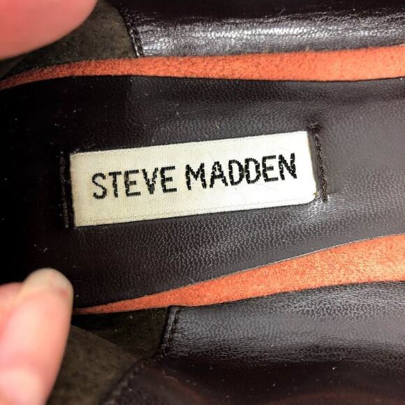 Steve Madden Suede Leather Colorblock Ballet Flats Size 9 - Picture 7 of 8